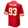 Jdoa KC.Chiefs #93 Zacch Pickens Red Team Game Jersey
