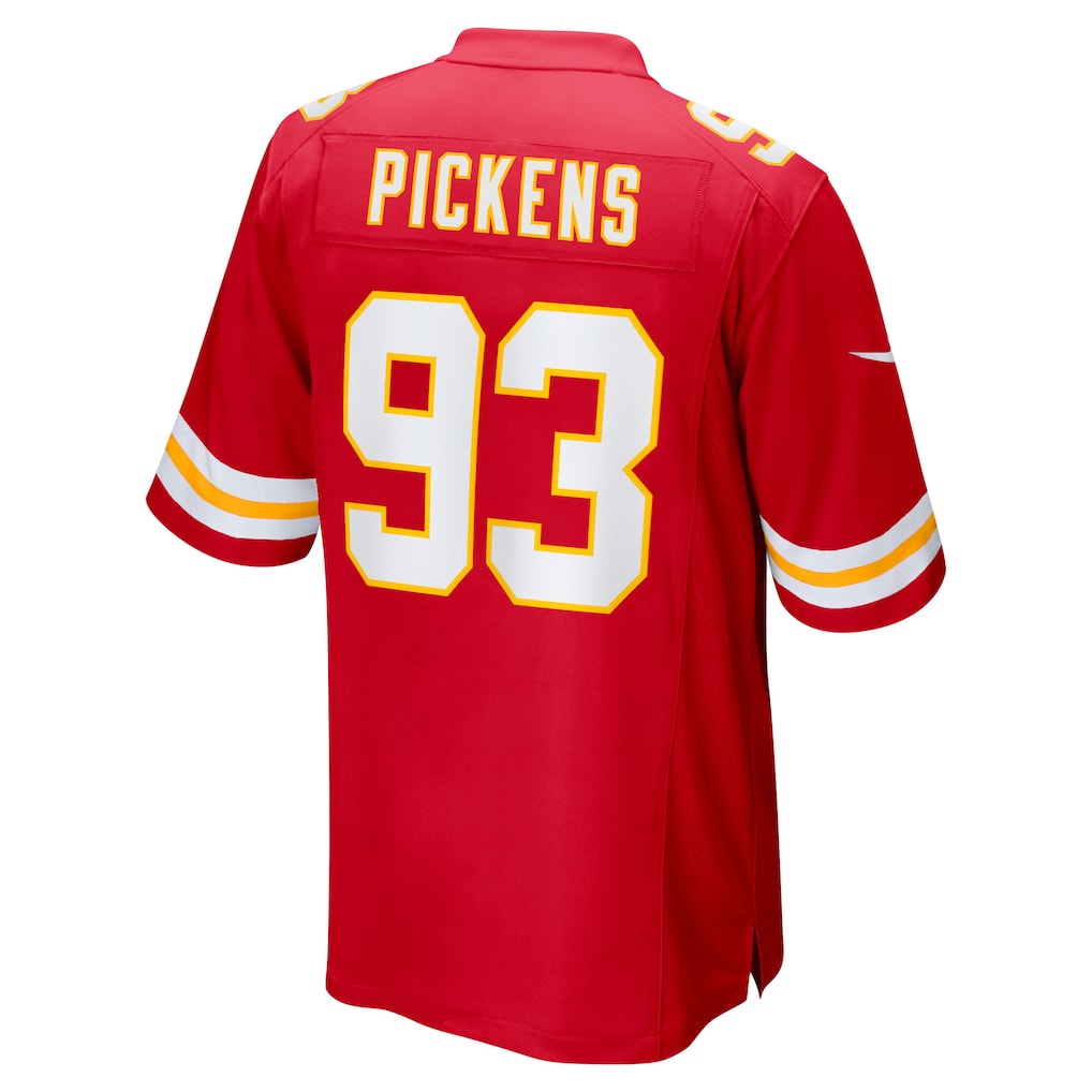 Jdoa KC.Chiefs #93 Zacch Pickens Red Team Game Jersey