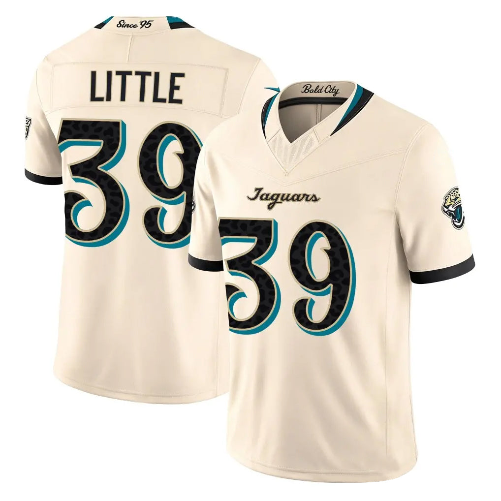 J.Jaguars #39 Cam Little Player Natural Limited 2026 Rivalries Collection Game Jdoa Stitched Jerseys