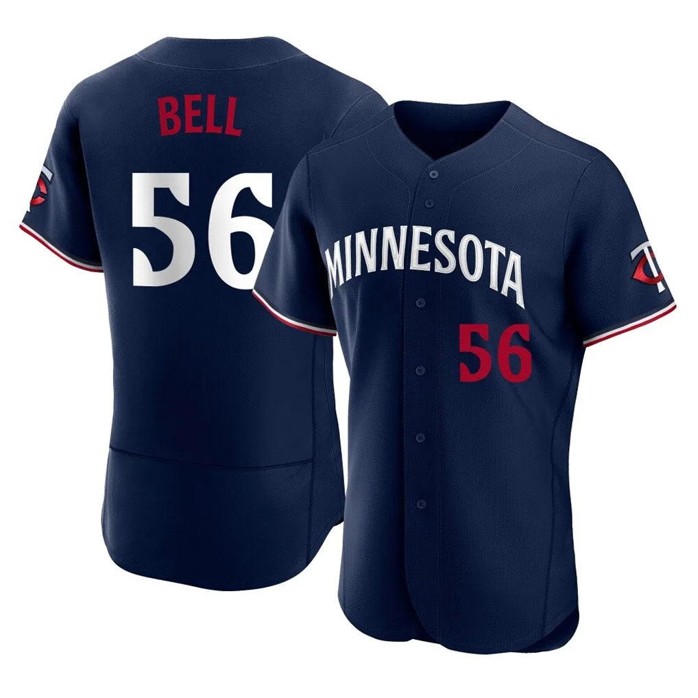 M.Twins #56 Josh Bell Player Navy Replica Home Limited Elite Jdoa Stitched Jerseys