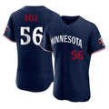 M.Twins #56 Josh Bell Player Navy Replica Home Limited Elite Jdoa Stitched Jerseys