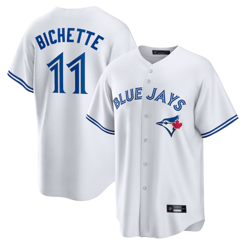 T.Blue Jays #11 Bo Bichette Player White Home Limited Jdoa Stitched Jerseys