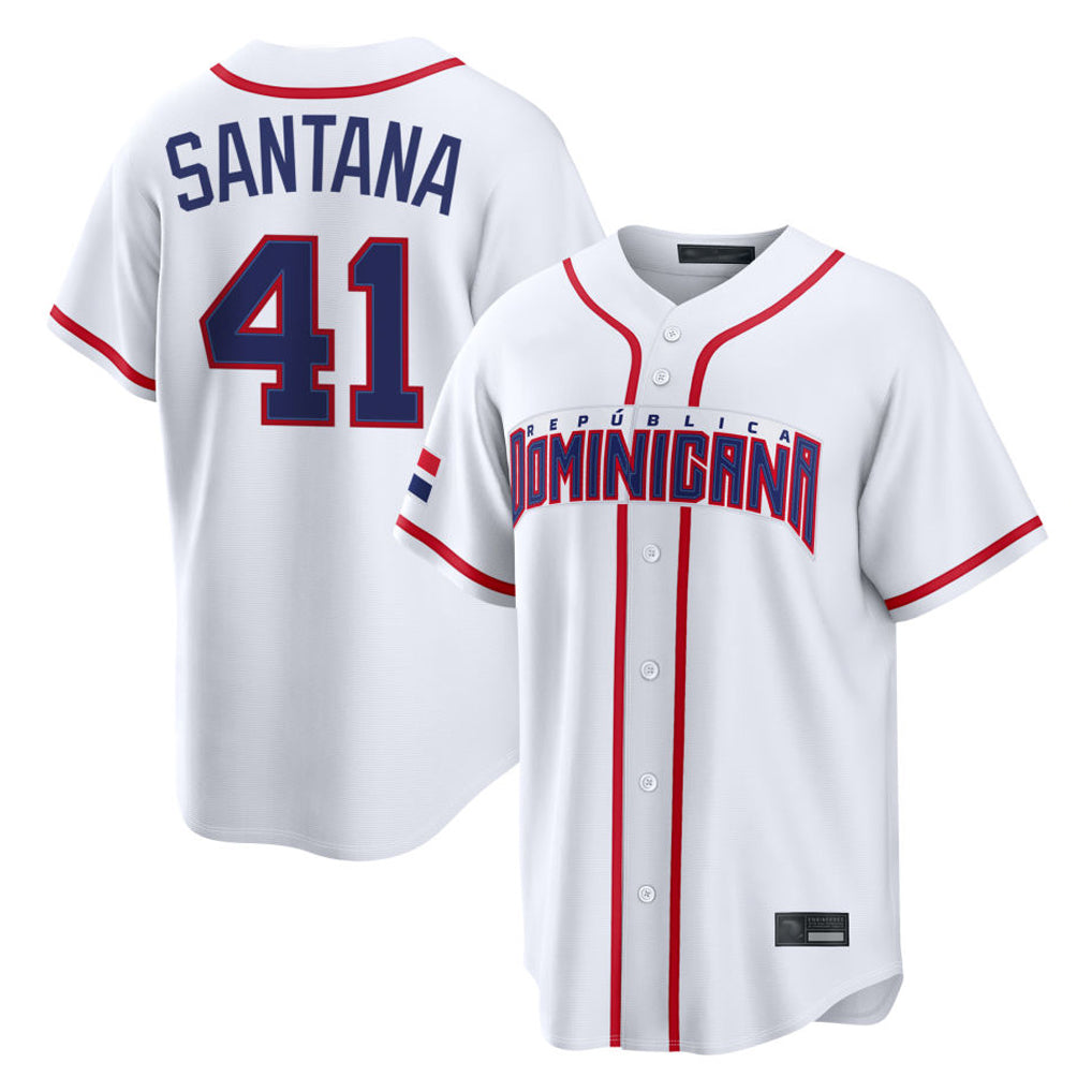 A.Diamondbacks #41 Carlos Santana Player White 2026 World Classic Home Game Jdoa Stitched Jerseys
