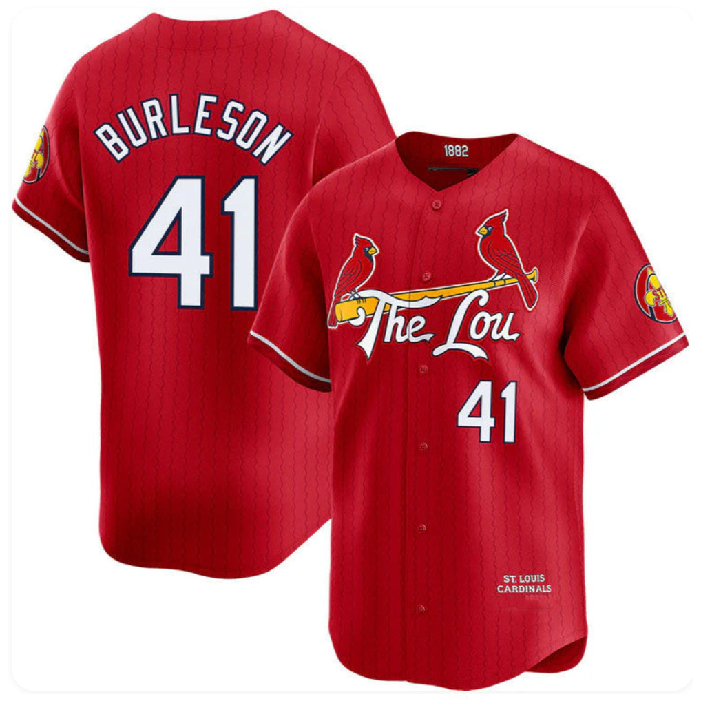 St. Louis Cardinals #41 Alec Burleson Player Red City Connect Limited Jdoa Stitched Jerseys