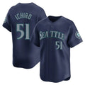S.Mariners #51 Ichiro Suzuki Player Navy Home Limited Jdoa Stitched Jerseys