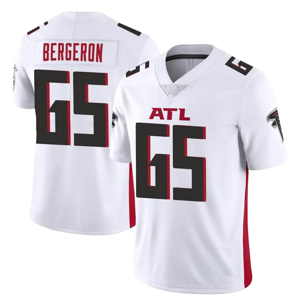 A.Falcons #65 Matthew Bergeron Player White Vapor Untouchable Limited Home Game Jdoa Stitched Jerseys