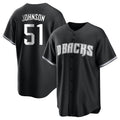 A.Diamondbacks #51 Randy Johnson Player Black Game Home Jdoa Stitched Jerseys
