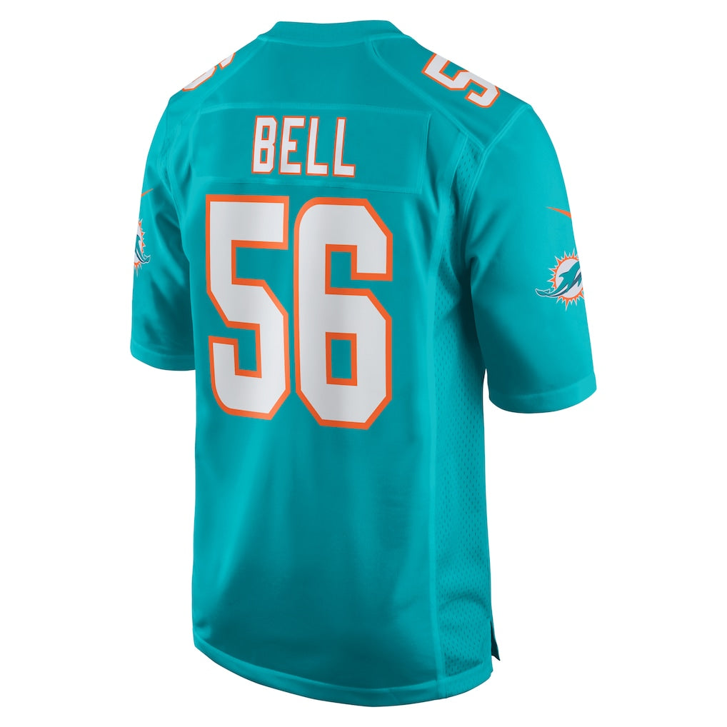 Jdoa M.Dolphins #56 Quinton Bell Aqua Game Jersey