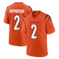 C.Bengals #2 Evan McPherson Player Orange Home Game Jdoa Stitched Jerseys