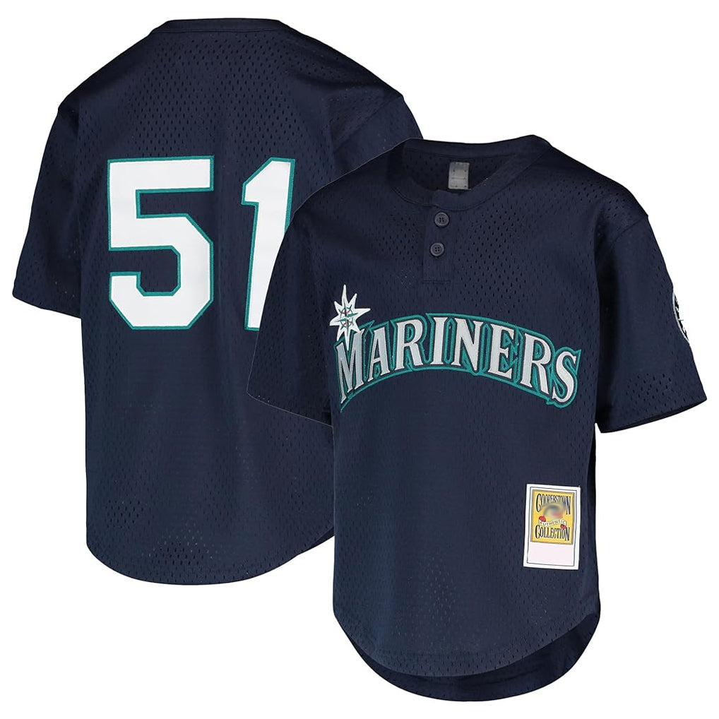 S.Mariners #51 Ichiro Suzuki Player Navy Majestic Cool Base Game Jdoa Stitched Jerseys
