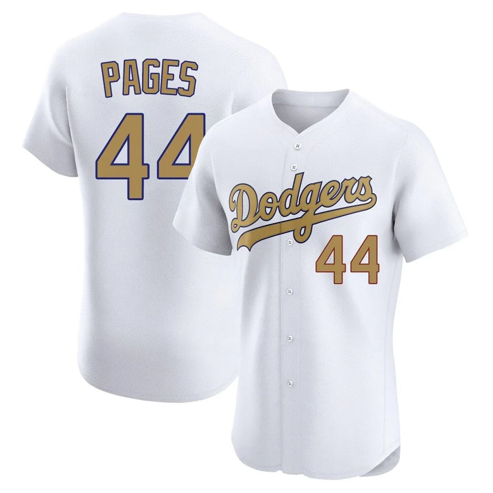 LA.Dodgers #44 Andy Pages Player Gold Limited Elite Home Jdoa Stitched Jerseys