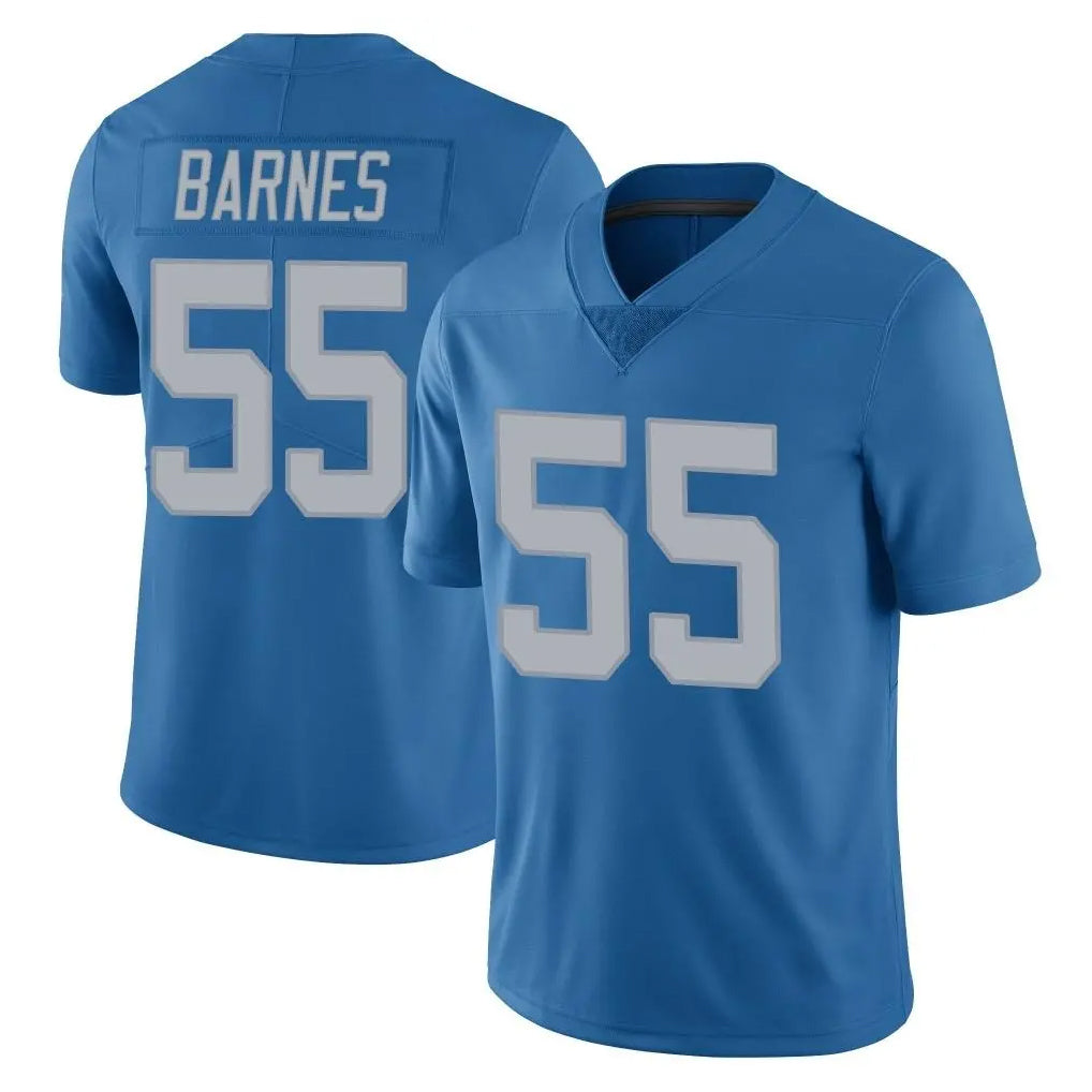 D.Lions #55 Derrick Barnes Player Blue Limited Throwback Vapor Untouchable Jdoa Stitched Jerseys