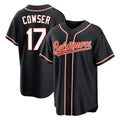 B.Orioles #17 Colton Cowser Player Black Out Home Game Jdoa Stitched Jerseys