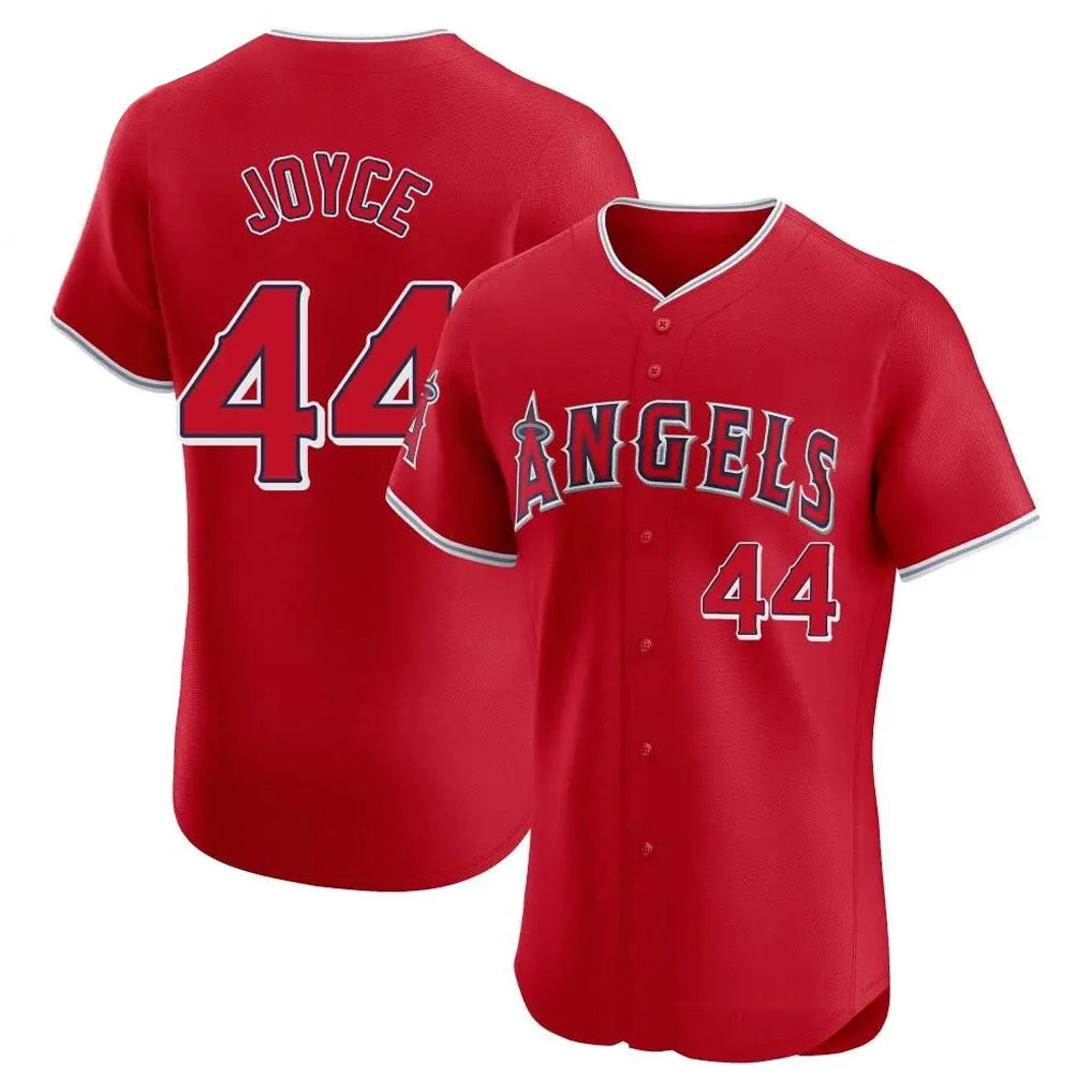 LA.Angels #44 Ben Joyce Player Red Home Limited Elite Jdoa Stitched Jerseys