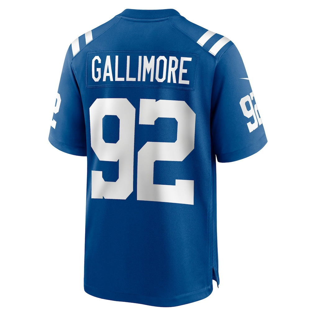Jdoa IN.Colts #92 Neville Gallimore Royal Team Game Jersey