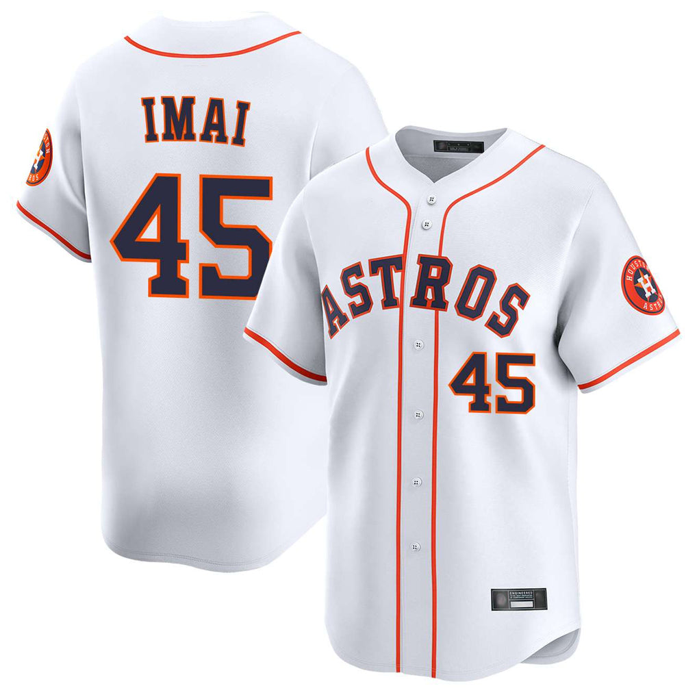 H.Astros #45 Tatsuya Imai Player White Home Limited Jdoa Stitched Jerseys