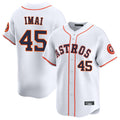 H.Astros #45 Tatsuya Imai Player White Home Limited Jdoa Stitched Jerseys