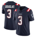 NE.Patriots #3 DeMario Douglas Player Navy Vapor Untouchable Home Game Jdoa Stitched Jerseys
