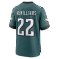 Jdoa P.Eagles #22 Mac McWilliams Midnight Green Team Game Jersey
