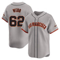 SF.Giants #62 Logan Webb Player Gray Home Limited Jdoa Stitched Jerseys