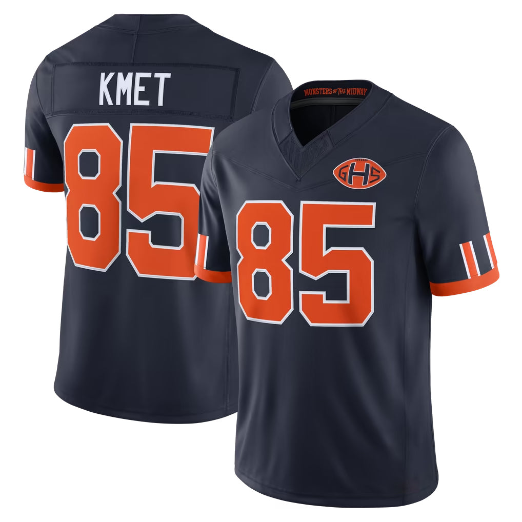 C.Bears #85 Cole Kmet Player Navy Limited 2026 Rivalries Collection Home Game Jdoa Stitched Jerseys