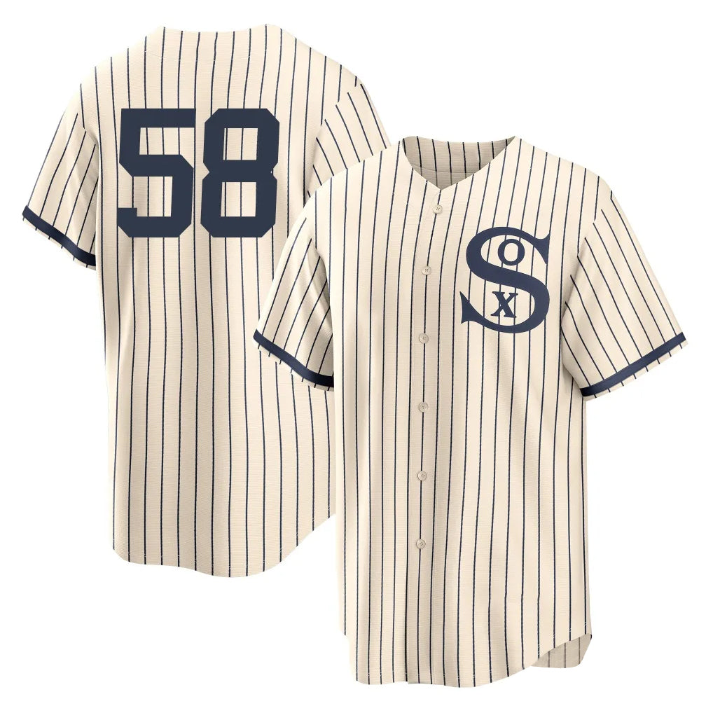 C.White Sox #58 Seranthony Dom¨ªnguez Player Cream Field of Dreams Home Game Jdoa Stitched Jerseys