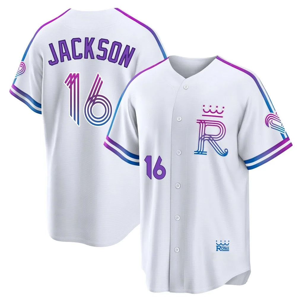 KC.Royals #16 Bo Jackson Player White 2026 City Connect Limited Home Jdoa Stitched Jerseys