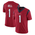 H.Texans #1 Tank Dell Player Red Limited Vapor Untouchable Home Game Jdoa Stitched Jerseys