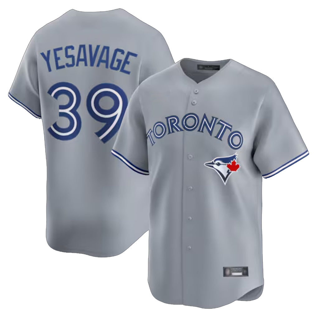 T.Blue Jays #39 Trey Yesavage Player Gray Home Limited Jdoa Stitched Jerseys