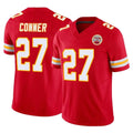 KC.Chiefs #27 Chamarri Conner Player Red Limited Vapor F.U.S.E. Home Game Stitched Jerseys