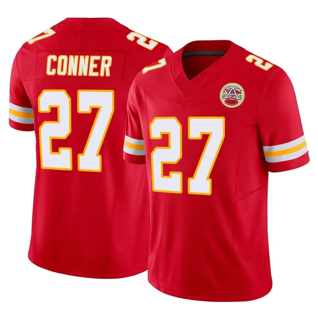 KC.Chiefs #27 Chamarri Conner Player Red Limited Vapor F.U.S.E. Home Game Stitched Jerseys