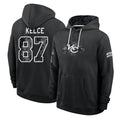 KC.Chiefs #87 Travis Kelce Player 2026 Black Logo Pullover Hoodies Limited Game Stitched Jerseys