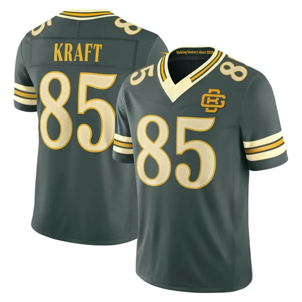 GB.Packers #85 Tucker Kraft Player Green Limited 2026 Rivalries Collection Home Game Jdoa Stitched Jerseys