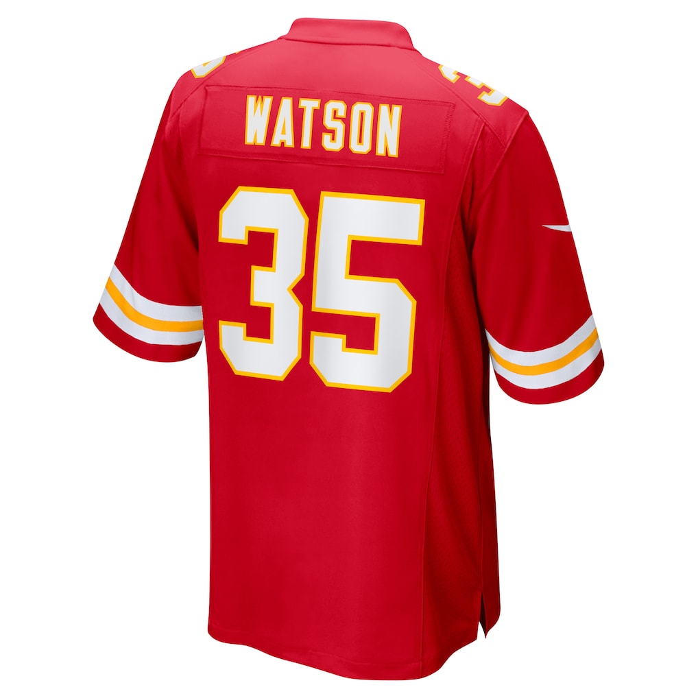 Jdoa KC.Chiefs #35 Jaylen Watson Red Game Player Jersey