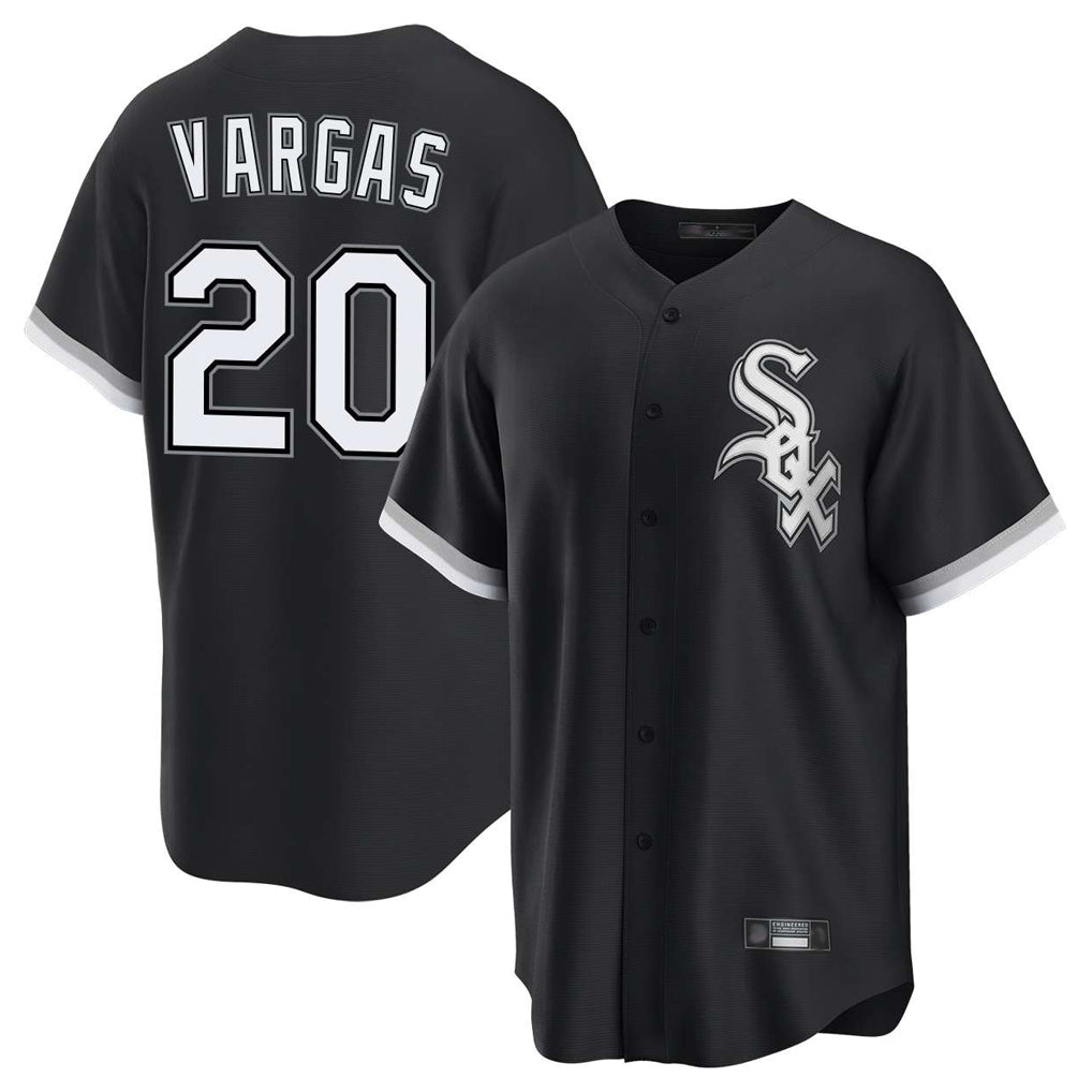 C.White Sox #20 Miguel Vargas Player Black Home Game Jdoa Stitched Jerseys