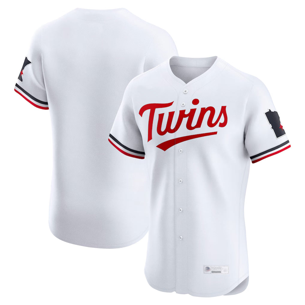 M.Twins ## Twins Blank Player White Home Limited Elite Jdoa Stitched Jerseys