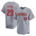 C.Reds #29 TJ Friedl Player Gray Home Limited Jdoa Stitched Jerseys