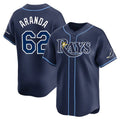 T.Bay Rays #62 Jonathan Aranda Player Navy Home Limited Jdoa Stitched Jerseys