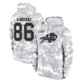 B.Bills #86 Dalton Kincaid Player Arctic Camo Salute to Service Hoodies Jdoa Stitched Jerseys