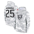 C.Bears #25 Kyle Monangai Player Arctic Camo Salute to Service Pullover Hoodies Limited Jdoa Stitched Jerseys