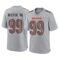 C.Bears #99 Gervon Dexter Sr. Player Gray Atmosphere Fashion Game Jdoa Stitched Jerseys
