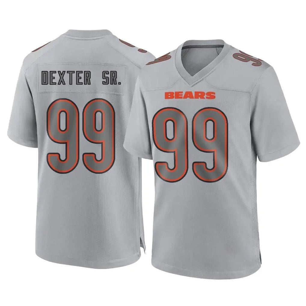 C.Bears #99 Gervon Dexter Sr. Player Gray Atmosphere Fashion Game Jdoa Stitched Jerseys