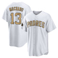 S.Diego Padres #13 Manny Machado Player White Replica All-Star Game Home Jdoa Stitched Jerseys