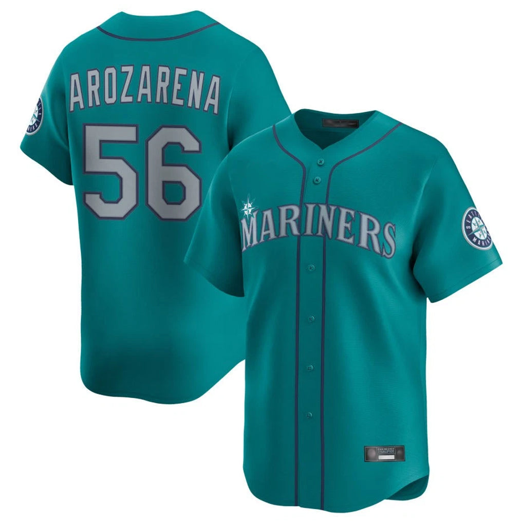 S.Mariners #56 Randy Arozarena Player Teal Home Limited Jdoa Stitched Jerseys