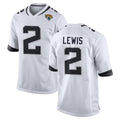 J.Jaguars #2 Jourdan Lewis Player White Home Game Jdoa Stitched Jerseys