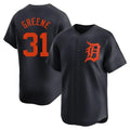 D.Tigers #31 Riley Greene Player Navy Home Limited Jdoa Stitched Jerseys