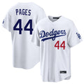 LA.Dodgers #44 Andy Pages Player White Home Game Jdoa Stitched Jerseys