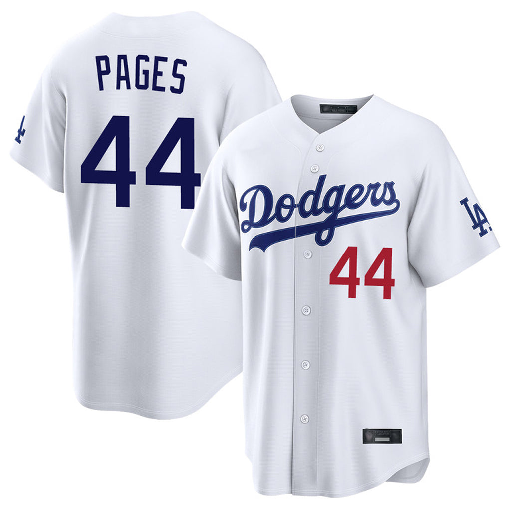 LA.Dodgers #44 Andy Pages Player White Home Game Jdoa Stitched Jerseys