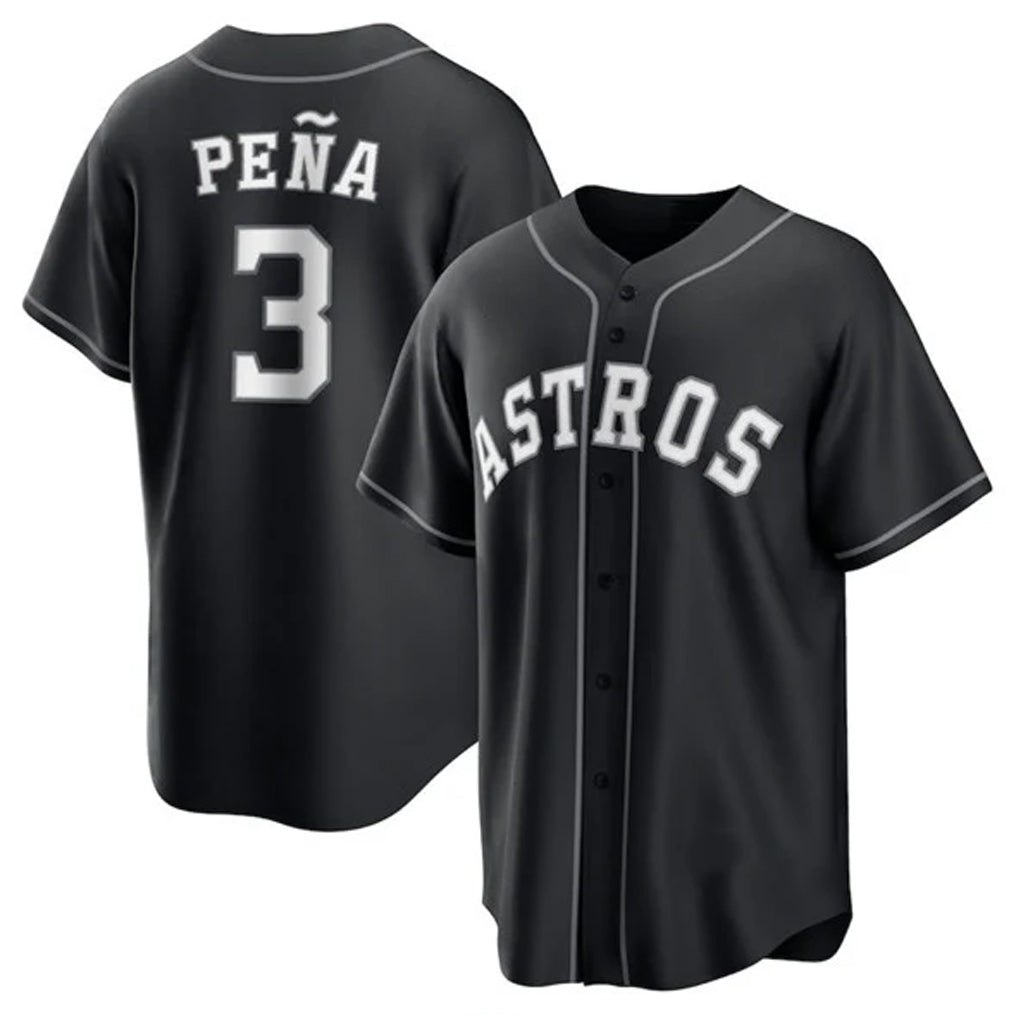 H.Astros #3 Jeremy Pena Player Black Home Game Jdoa Stitched Jerseys