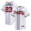 A.Braves #23 Michael Harris II Player White Home Game Jdoa Stitched Jerseys